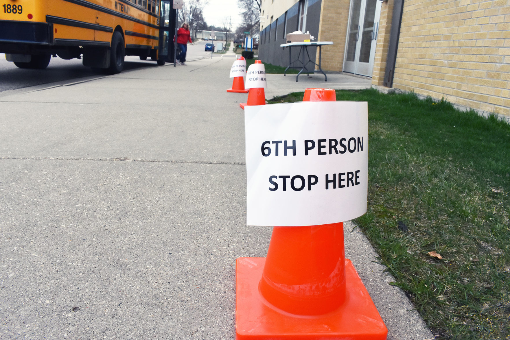 Traffic cone - Portage school food program